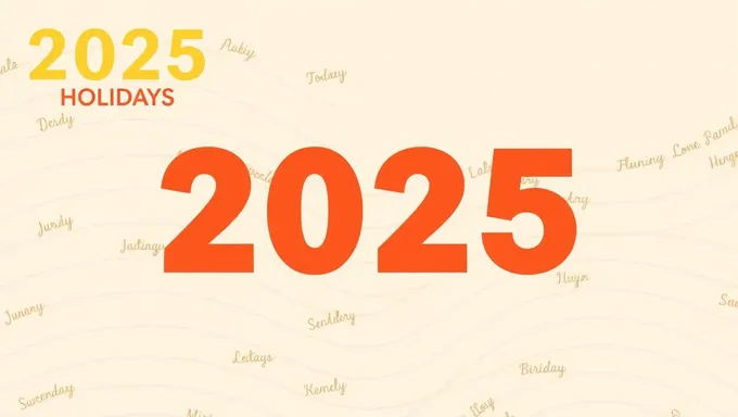 Le calendrier des jours fériés de l'État 2025 est annoncé