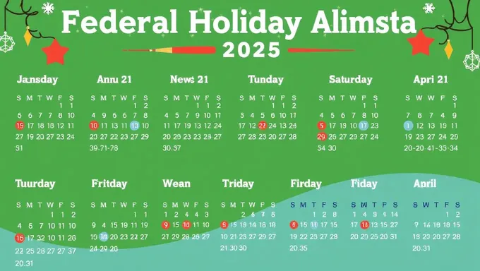 Le calendrier des jours fériés fédéraux 2025 reflète de nouvelles célébrations