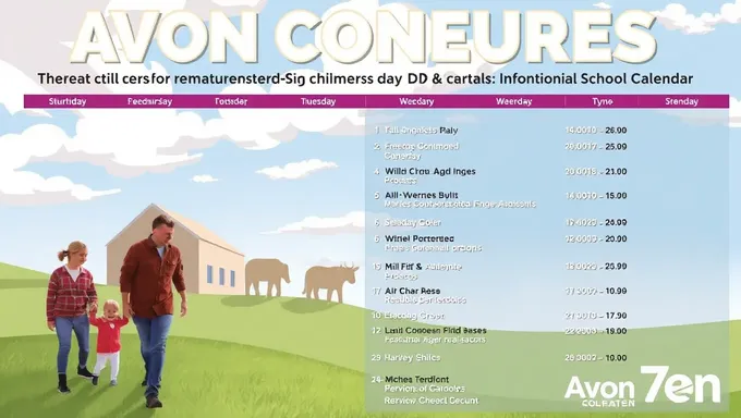 Le calendrier scolaire d'Avon 2025 définitif sans changements