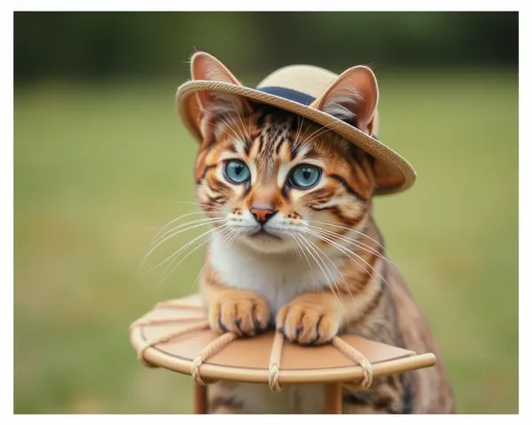 Le chapeau parfait du chat est une joie