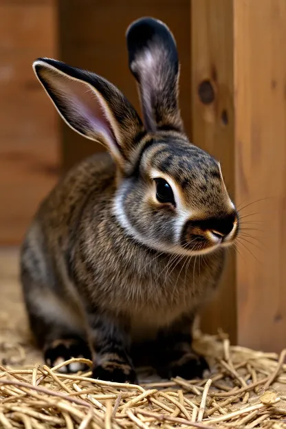 Le charmant foyer de la fille lapine de reproduction