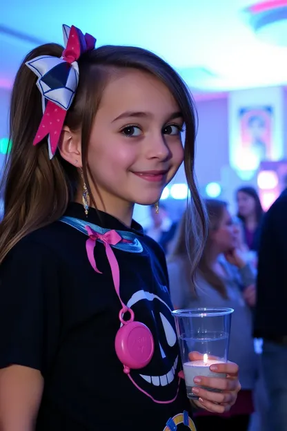 Le charme mignon de la fille gagne le cœur du parti héroïque