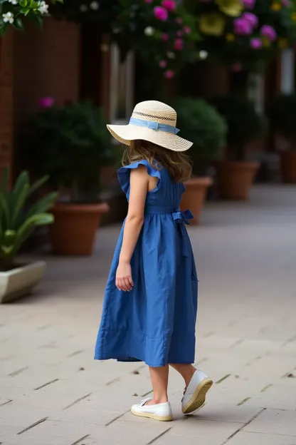 Le favori de la fille de bleu dress