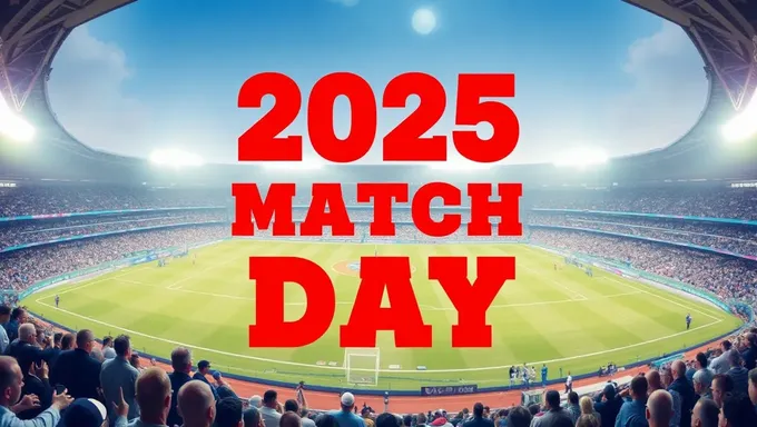 Le jour de match 2025 emplit le stade de passion