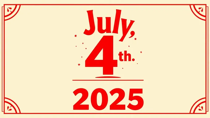 Le jour fédéral du 4 juillet 2025 est confirmé