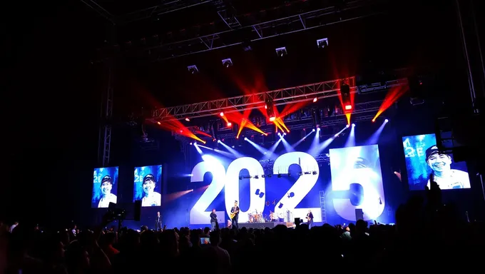 Le lineup de concert 2025 comprend les meilleurs artistes