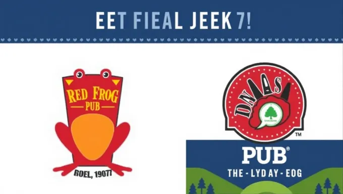 Le menu du Red Frog Pub 2025 comprend des options véganes