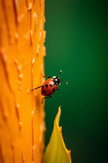 Le passion de la nature de la fille-ladybug est inspirante