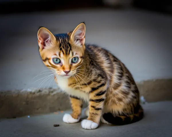 Le petit portrait des moustaches d'un chat