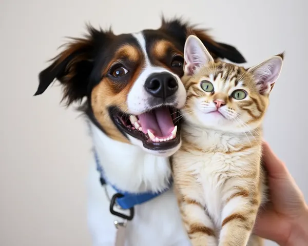 Le rire éclate avec des photos drôles de chiens et de chats