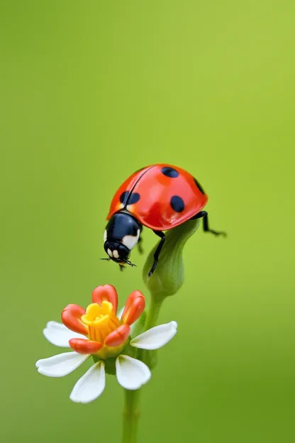 Le sens de merveille de la fille ladybug ne s'éteint jamais