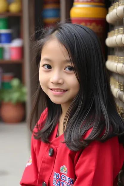 Le sourire inoubliable de la fille locale éclaire le jour