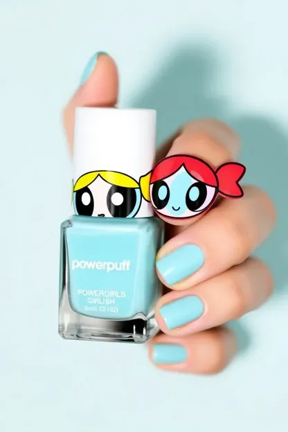 Les Filles Powerpuff Aiment leur Vernis de Ongles Coloré