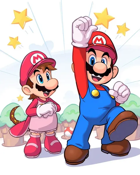 Les Images de Mario de Cartoon Mettent en Scène des Personnages Iconiques Toujours