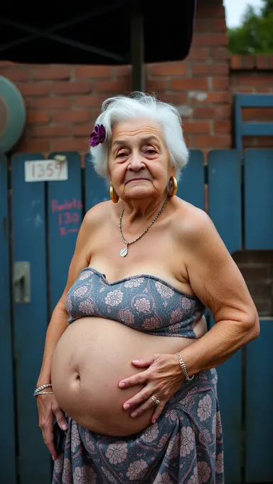 Les Seins Énormes de la Grand-mère sont Si Grands