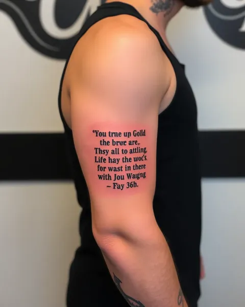 Les Versets Bibliques de Tatouage pour les Messieurs avec des Mots Inspirants