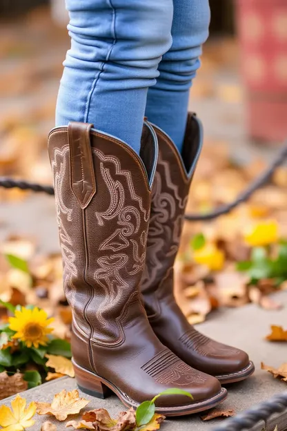 Les bottes de cow-girl : excellentes pour les activités et les aventures en plein air