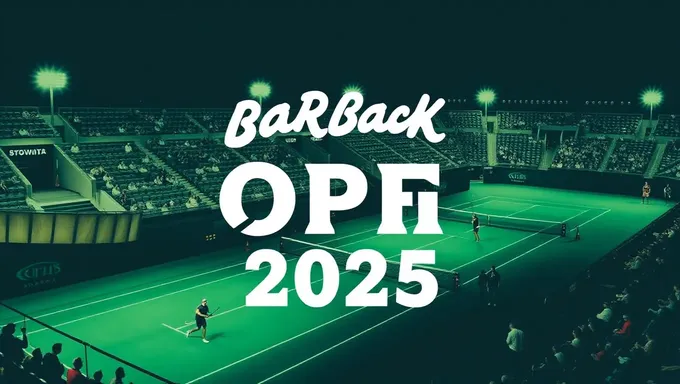 Les dates et heures du Barback US Open 2025 annoncées