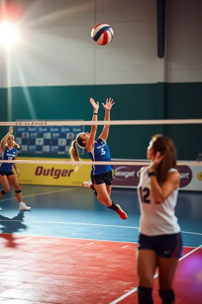 Les filles de volley-ball font des amis rapidement