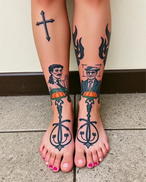 Les garçons avec des tatouages aux pieds : expression de l'individualité