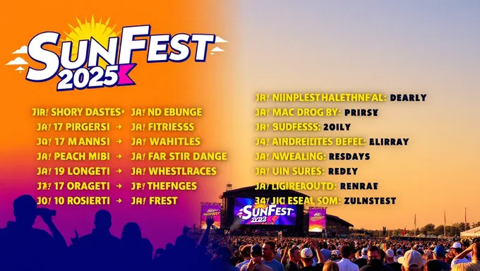 Les highlights du lineup de Sunfest 2025 mettent en valeur le talent musical émergent