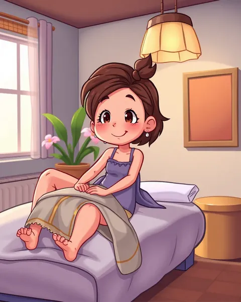 Les illustrations de massage cartoon pour la relaxation du corps et de l'esprit