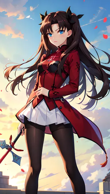 Les illustrations et l'art de Rin Tohsaka de nature érotique