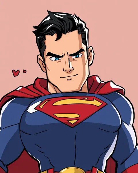 Les images de Superman pour le divertissement des enfants