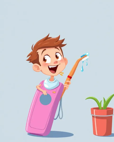 Les images de brosse à dents cartoon pour le divertissement des enfants