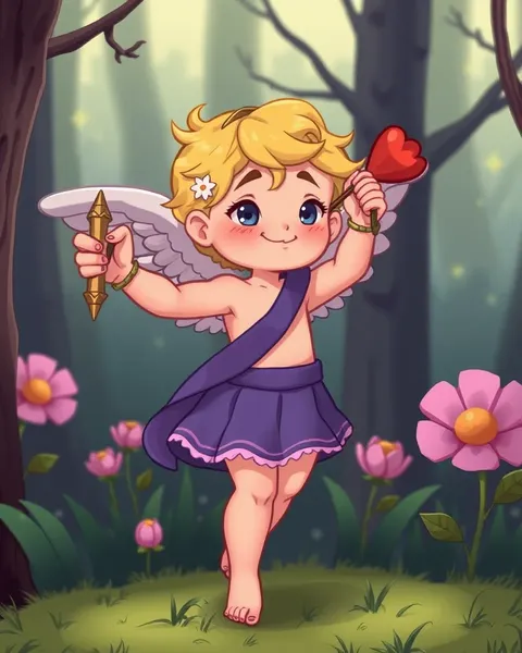 Les images de cartoon de Cupidon existent