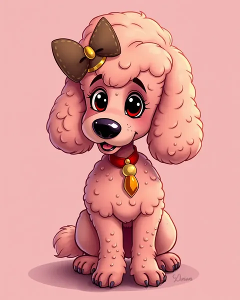 Les images de cartoon de poodle : monde whimsical de photos de poodle