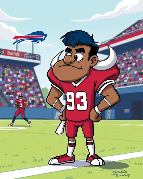 Les images de cartoon des Bills de Buffalo pour partager sur les réseaux sociaux