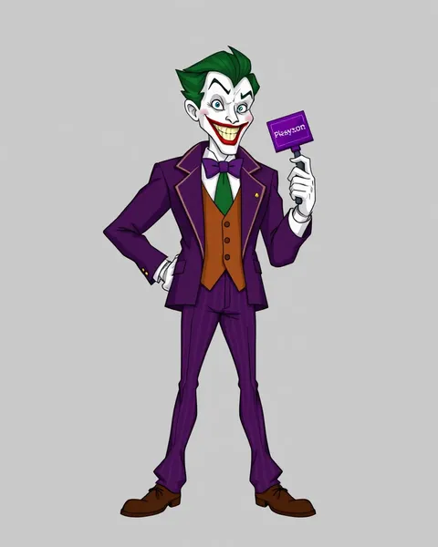 Les images de cartoon du Joker montrent sa folie