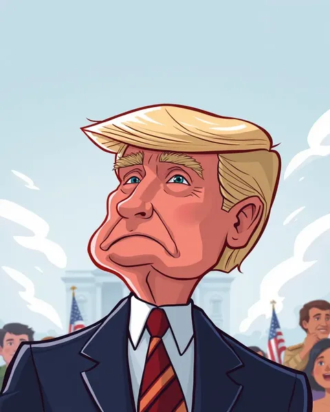 Les images de cartoon du président pour usage officiel uniquement