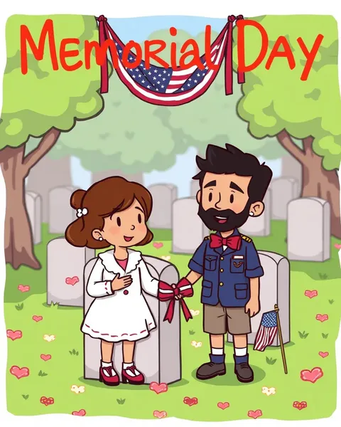 Les images de cartoon pour le Memorial Day pour Instagram