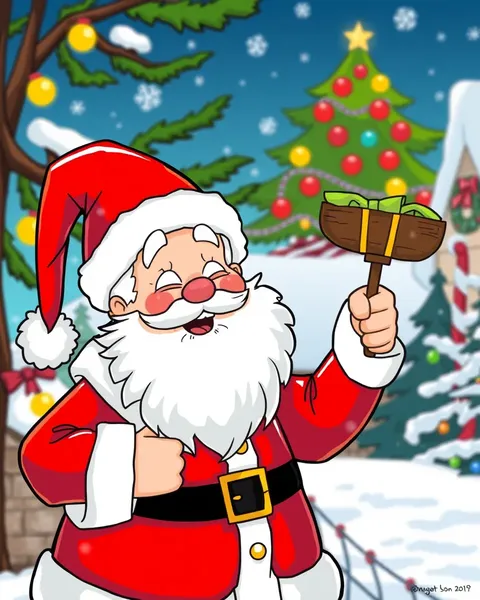 Les images de cartoons de Mrs Claus pour des moments joyeux