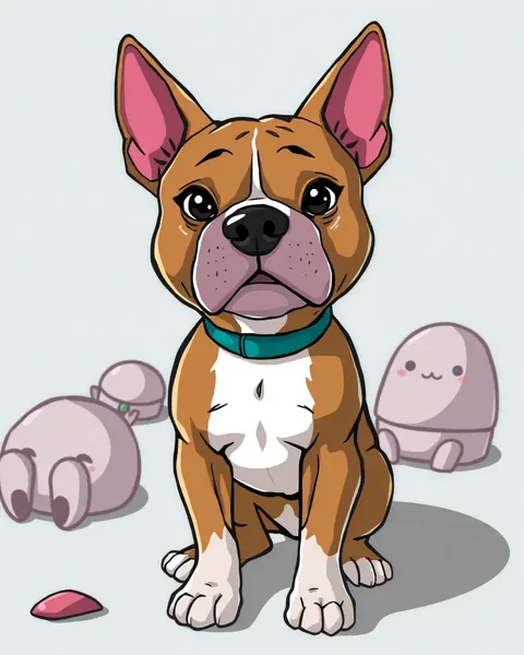 Les images de cartoons de chien pitbull sont téléchargeables gratuitement maintenant