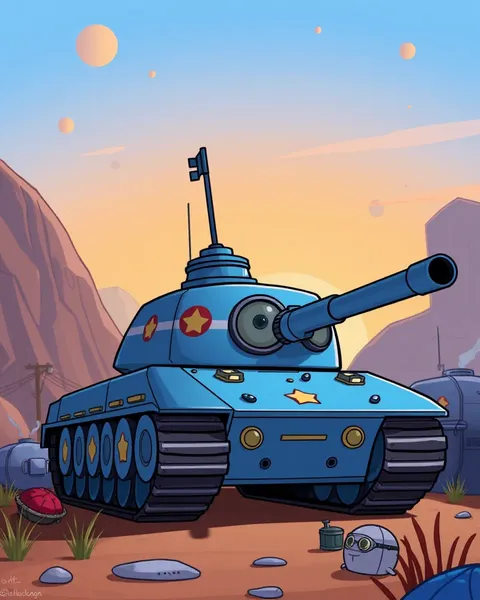 Les images de tank cartoon colorées dévoilées