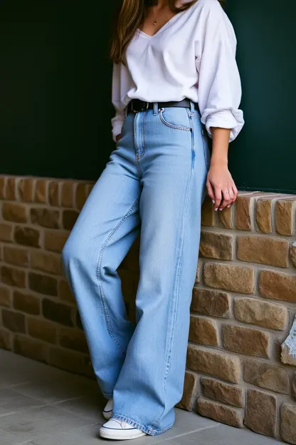 Les jeans à pattes larges des filles : un must-have dans le vestiaire de chaque fille