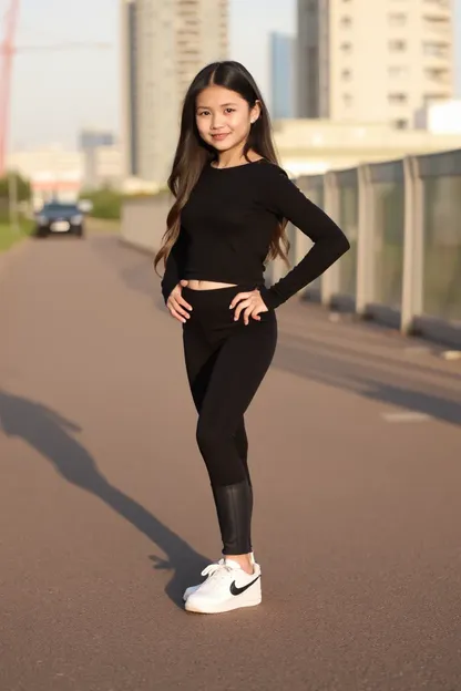 Les leggings noires des filles sont parfaits pour tout événement