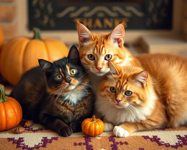 Les photos de chats et de Thanksgiving : une union parfaite