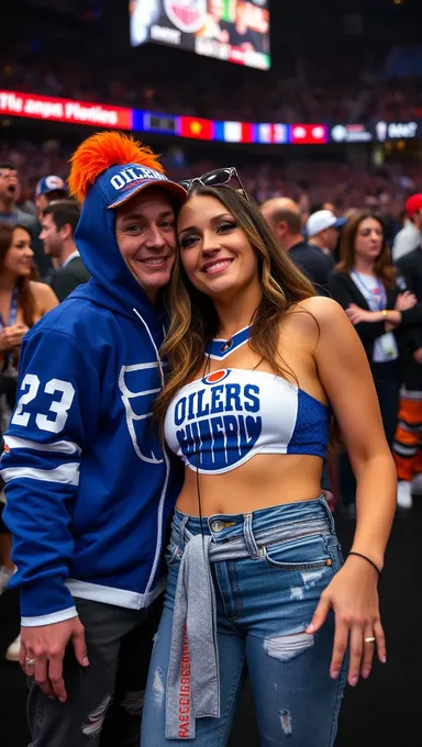 Les seins d'un fan des Oilers font l'actualité du sport