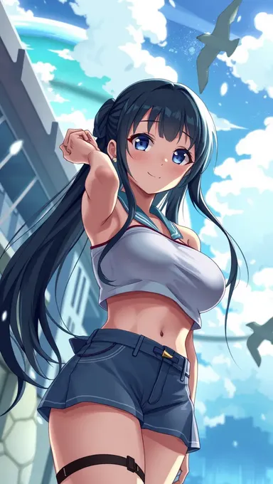 Les seins dans l'anime s'élargissent dans les illustrations d'art