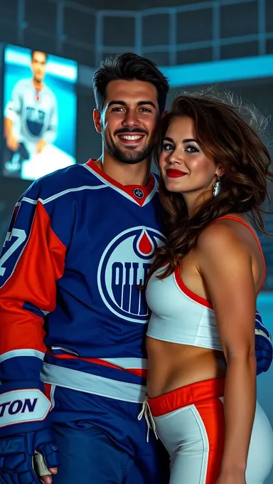 Les seins des Oilers d'Edmonton célèbrent un triomphe de hockey