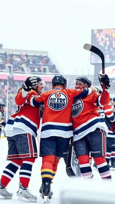 Les seins des Oilers d'Edmonton déclenchent la passion du hockey