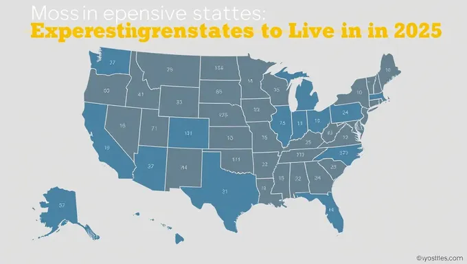 Les États les plus chers à vivre en 2025 révélés