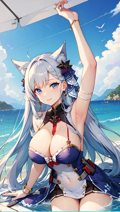 Ligne Azur Lane R34 : Ligne Azur Lane R34 répétée plusieurs fois