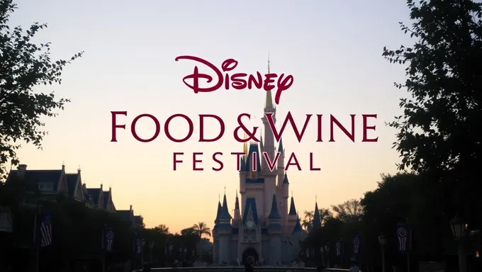 Ligneup du festival de la nourriture et du vin Disney 2025