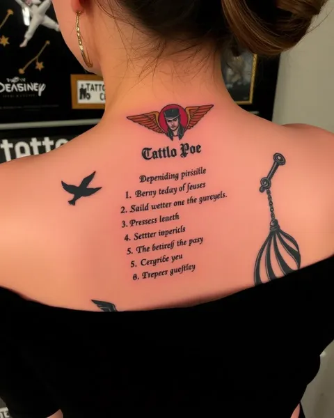 Liste de tatouages Poe : designs sombres et mystérieux pour les fans