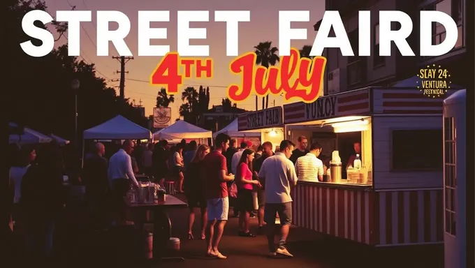 Liste des vendeurs de nourriture pour le street fair de Ventura le 4 juillet 2025